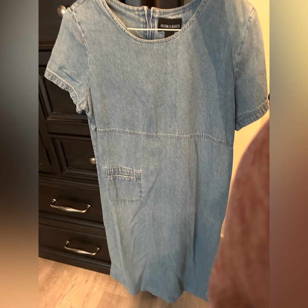 Vintage denim dress, size medium